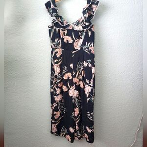 City Chic jumpsuit cropped wide leg floral new with tags size 14